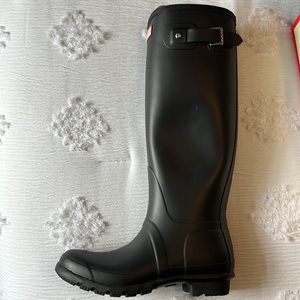 Women’s Hunter boots, tall black